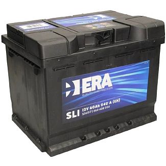 Аккумулятор автомобильный 60Ач 540А "+" справа ERA