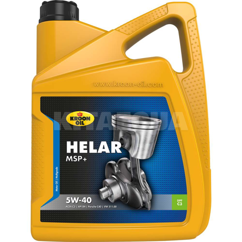 Масло моторное синтетическое 5л 5W-40 Helar MSP+ KROON OIL (KL 36845)