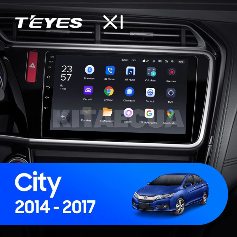 Штатна магнітола X1 2+32Gb 10" Honda City 2014-2017 (A) Teyes (26807)