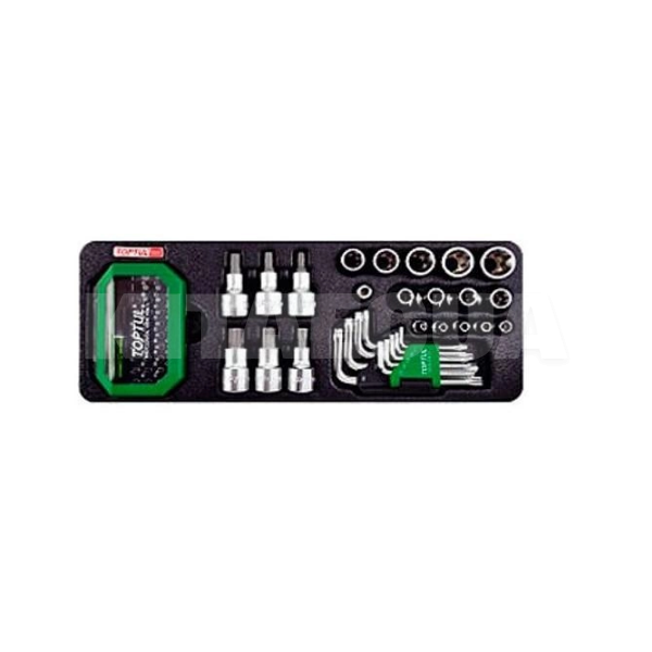 Набір інструментів TORX та біт 1/4"х1/2" 65 предметів TOPTUL (GAAT6502)