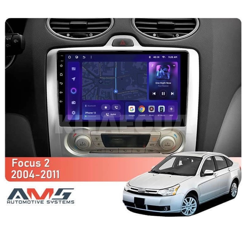 Штатна магнітола MOSS M3 4+32 ГБ 9" Ford Focus Mk 2 2004-2011 (F2) AMS (49879) - 2