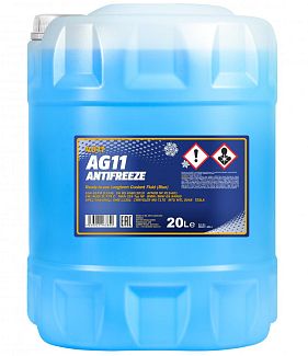 Антифриз синий 20л AG11 -40°C Longterm Mannol