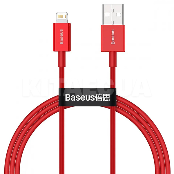 Кабель USB Lightning 2.4A Superior Series 1м червоний BASEUS (317640002)