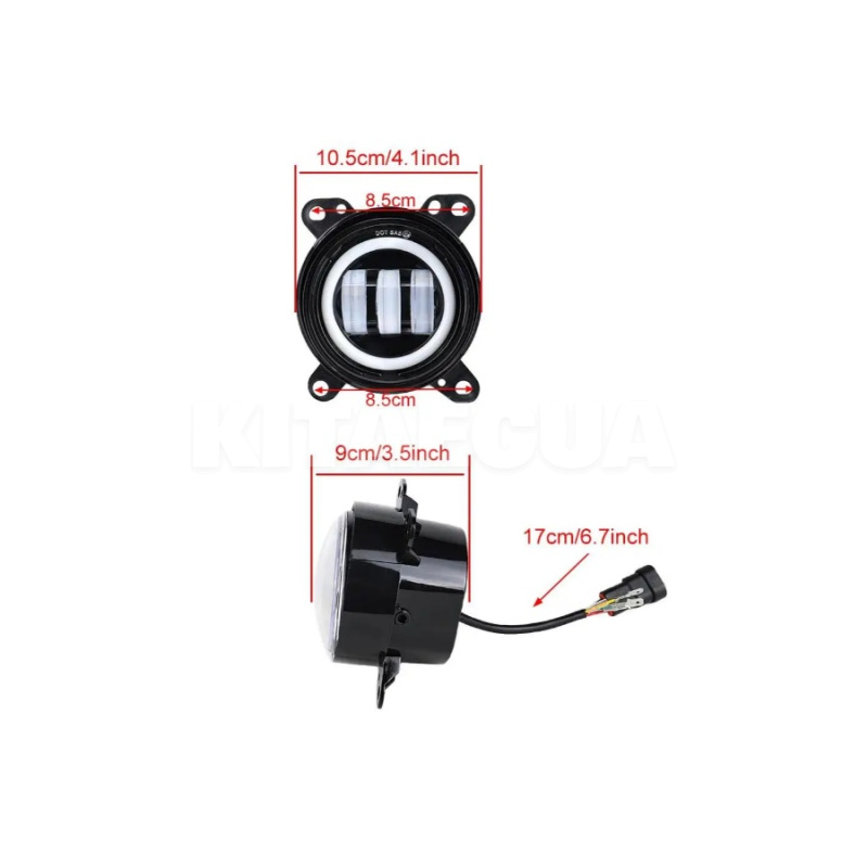 Фары противотуманные LED DAF-105 (XF, CF, LF) 60W 5500K (компл.) StarLight (HP-GZD-351-04) - 2