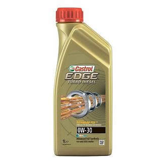 Масло моторное синтетическое 1л 0W-30 EDGE Turbo Diesel Titanium CASTROL