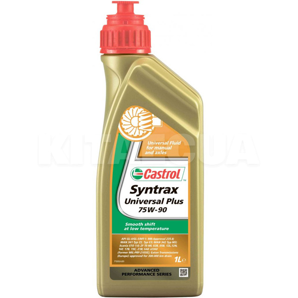 Масло трансмиссионное синтетическое 1л 75W-90 Syntrax Universal Plus CASTROL (EB-SYNUP7-12X1L)