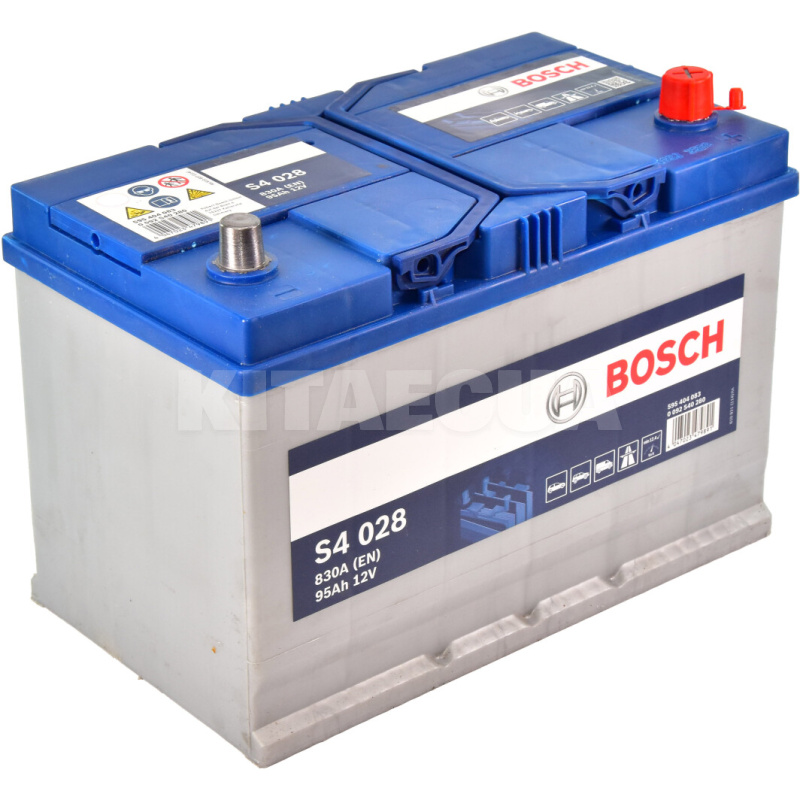 Аккумулятор автомобильный 95Ач 830А "+" справа BOSCH (0092S40280)