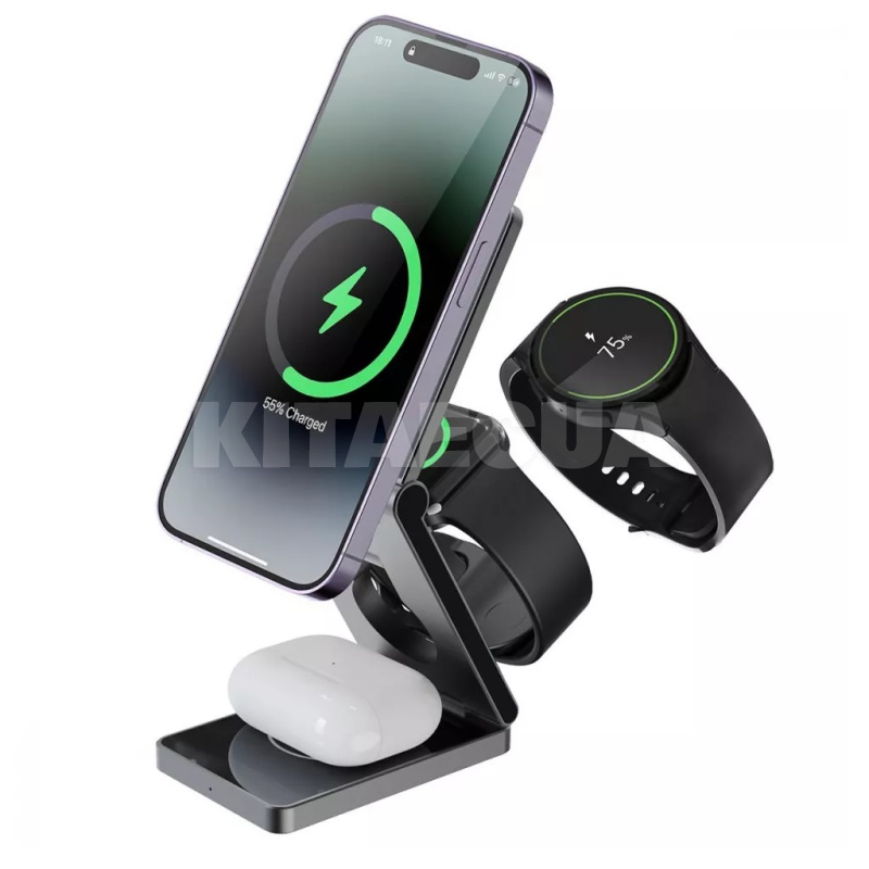 Бездротовий зарядний пристрій 3in1 Type-C Titan Volt PROOVE (557720010) - 7