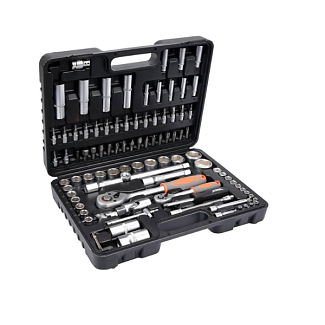 Набор торцевых головок и насадок 1/2", 1/4" 94 предметов STHOR