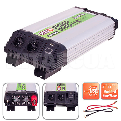 Инвертор 12В-220В 2000Вт PULSO (IMU-2020) - 2
