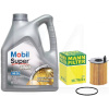 Масло синтетическое 4л 5W-30 Super 3000 X1 + фильтр Mann-Filter на Ford Focus 1.6 MOBIL (152564-HU716-2x)