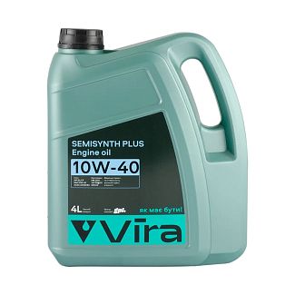 Масло моторное полусинтетическое 4л 10W-40 SEMISYNTH PLUS VIRA