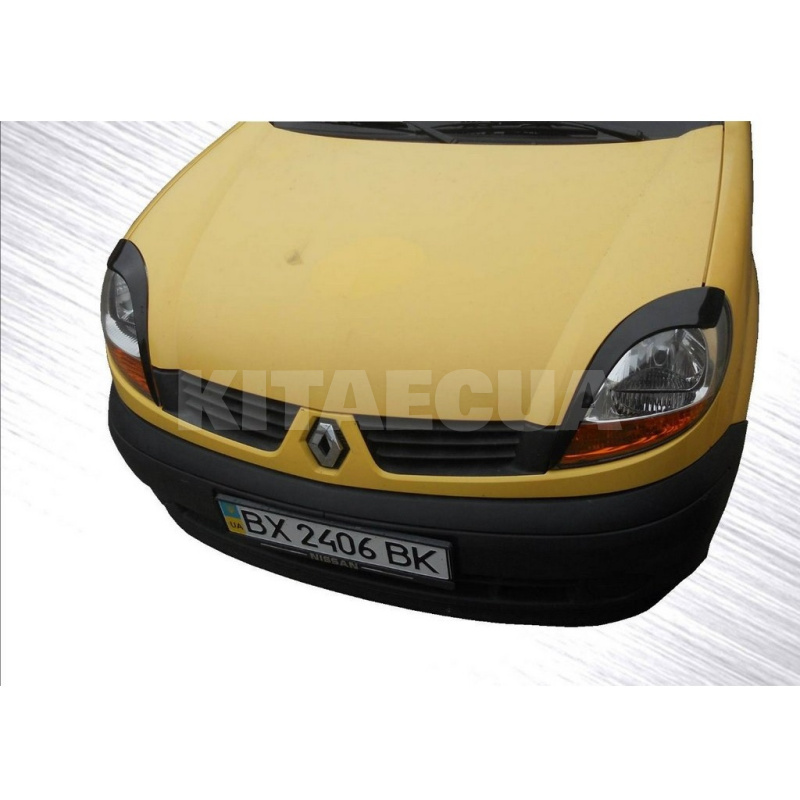 Ресницы фар на Renault Kangoo (2003-2008) черный глянец 2 шт. Digital Designs (rr033) - 3