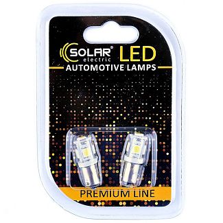 LED лампа для авто Premium Line BA9s 24V 6500K (комплект) Solar