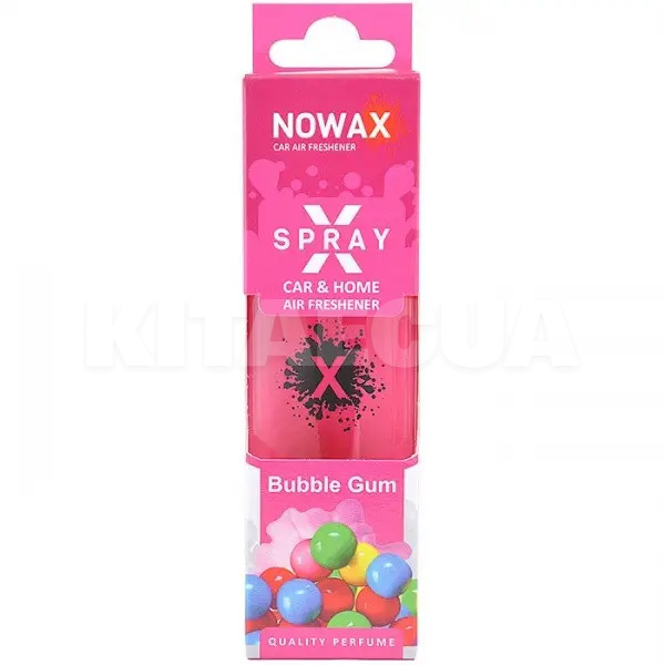 Ароматизатор "жвачка" 50мл X Spray Bubble Gum NOWAX (NX07594)