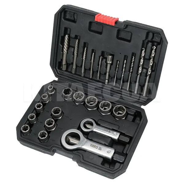 Набор экстракторов для поврежденных болтов 26 предметов YATO (YT-06037) - Kitaec.ua Набор экстракторов для поврежденных болтов 26 предметов YATO (YT-06037)