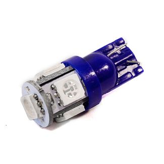 LED лампа для авто T10 W5W 12V синий AllLight