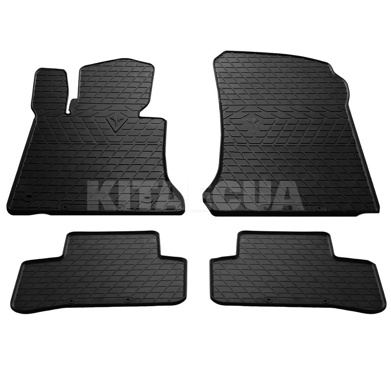 Резиновые коврики в салон Mercedes Benz X204 GLK (2008-2015) MS клипсы Stingray (1012334)