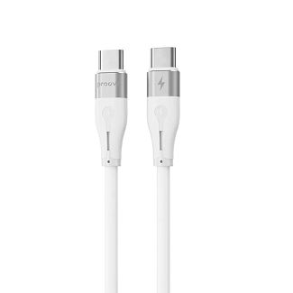 Кабель Type-C Type-C 60W 1м Soft Silicone белый PROOVE