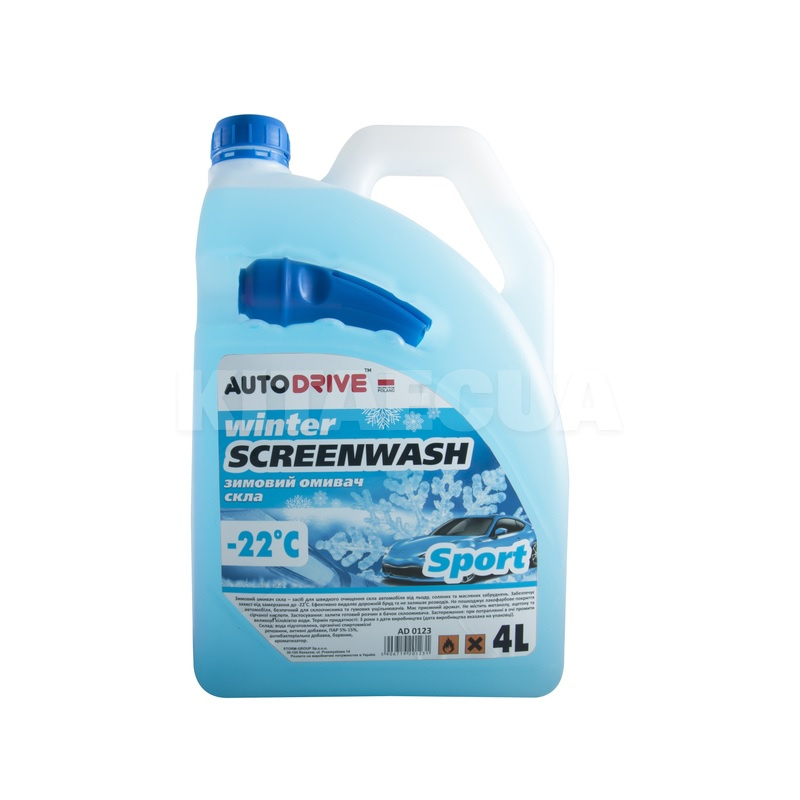 Омыватель зимний 4л "спорт" -22°С Auto Drive (AD0123)