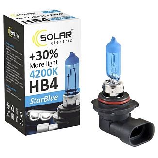 Галогенная лампа HB4 55W 12V StarBlue +30% Solar