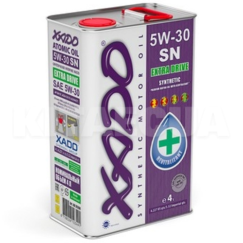 Масло моторное синтетическое 4л 5W-30 Atomic Oil SN XADO (XA 20268)