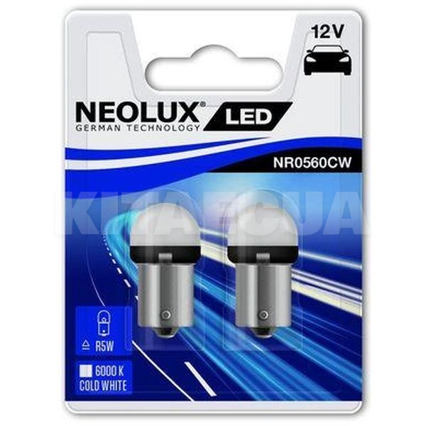 LED лампа для авто P21W 1.2W 6000К (комплект) NEOLUX (NP2160CW)