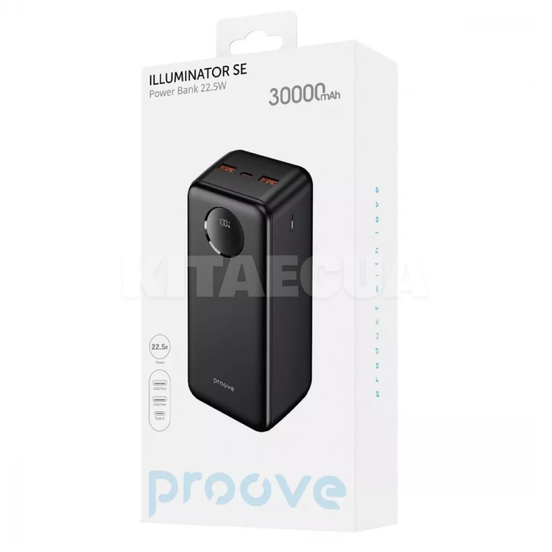 Повербанк Illuminator SE 30000mAh 22.5W чорний PROOVE (588930001) - 6