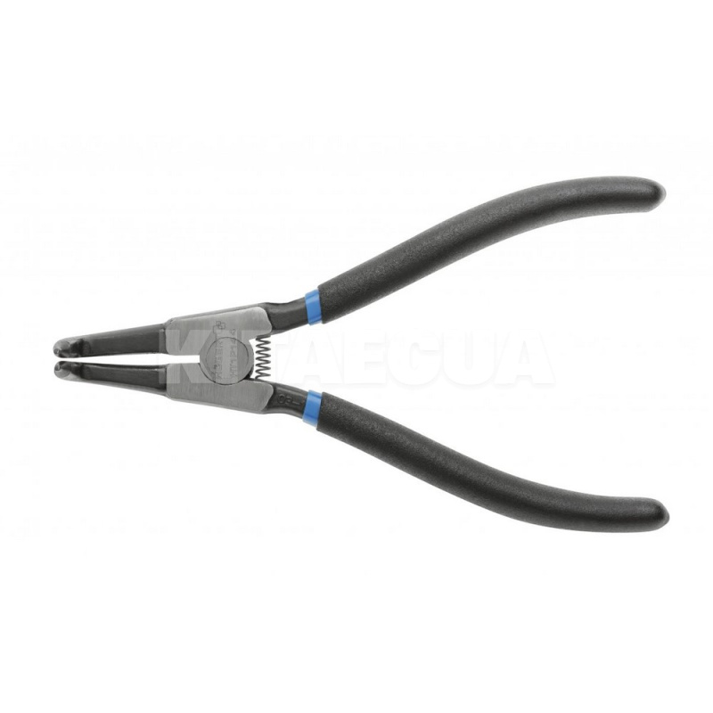 Щипці для зняття/установки стопорних кілець вигнуті на стиск 180 мм HOGERT (HT1P144) - 2