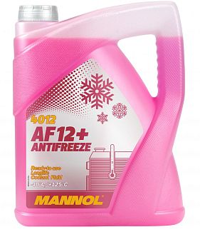 Антифриз красный 5л AF12+ Longlife -40°C Mannol