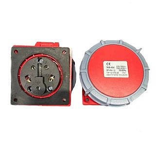 Розетка силовая настенная 11 кВт 16А 3-фазы Kripal