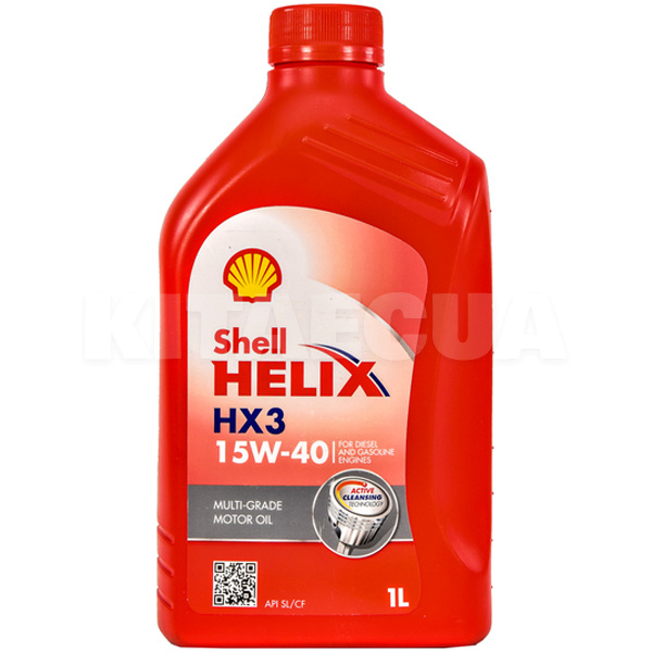 Масло моторное минеральное 1л 15W-40 Helix HX3 SHELL (124824)