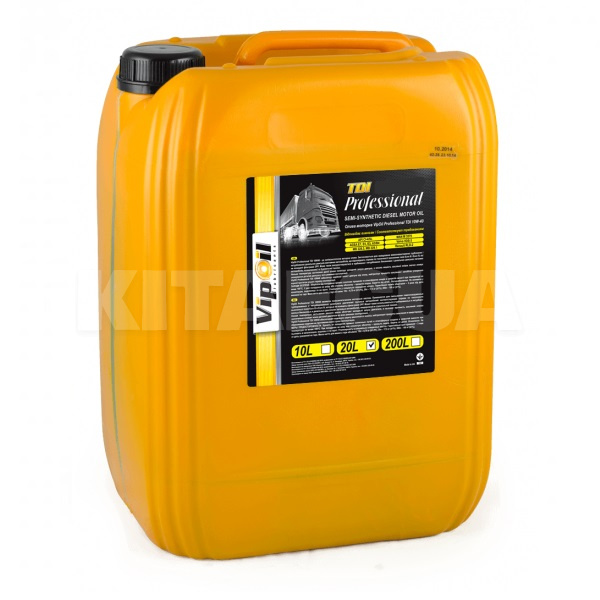 Масло моторне Напівсинтетичне 20л tdi 15w40 PROFESSIONAL VipOil (258220)