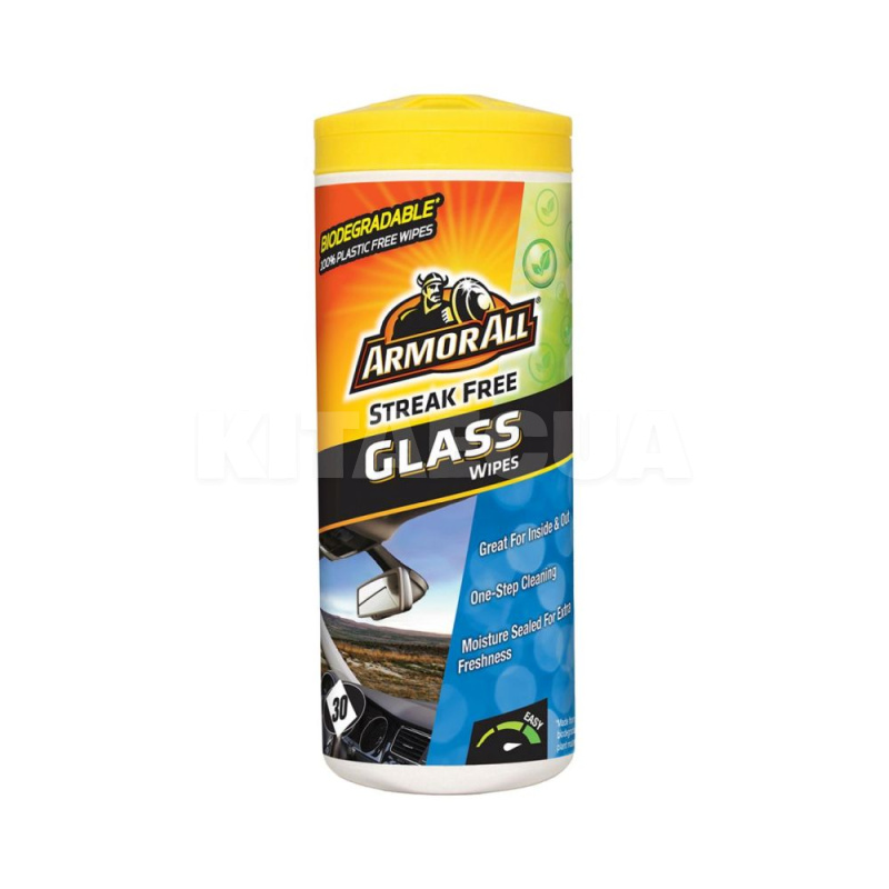 Влажные салфетки для авто Glass Wipes для стекла 30шт Armor All (E303294400)