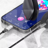 Кабель AUX Lightning 1м SoundMesh серый PROOVE (552720010)