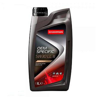 Масло моторное синтетическое 1л 5W-30 OEM SPECIFIC LL III Champion