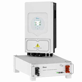 Набор инвертор гибридный 6 KW + батарея аккумуляторная 5.32kWH LV DEYE