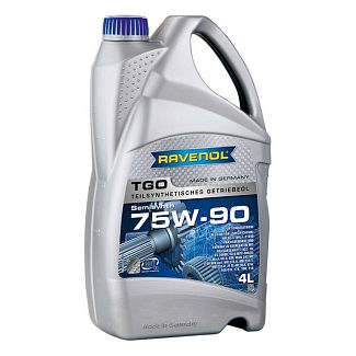 Масло трансмиссионное полусинтетическое 4л 75w-90 gl-5 tgo RAVENOL