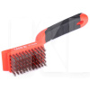 Щітка з металу 5-рядна нержавіюча сталь з пластиковою ручкою YATO (YT-6340)