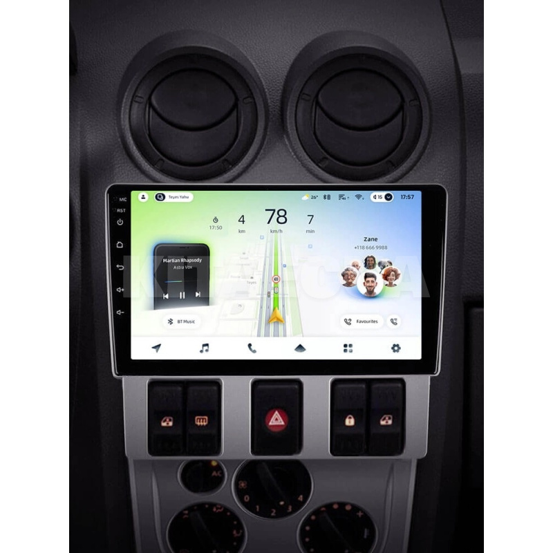 Штатная магнитола CC4L 6+64 Gb 9" Renault Logan 1 2004-2009 Teyes (71191) - 2