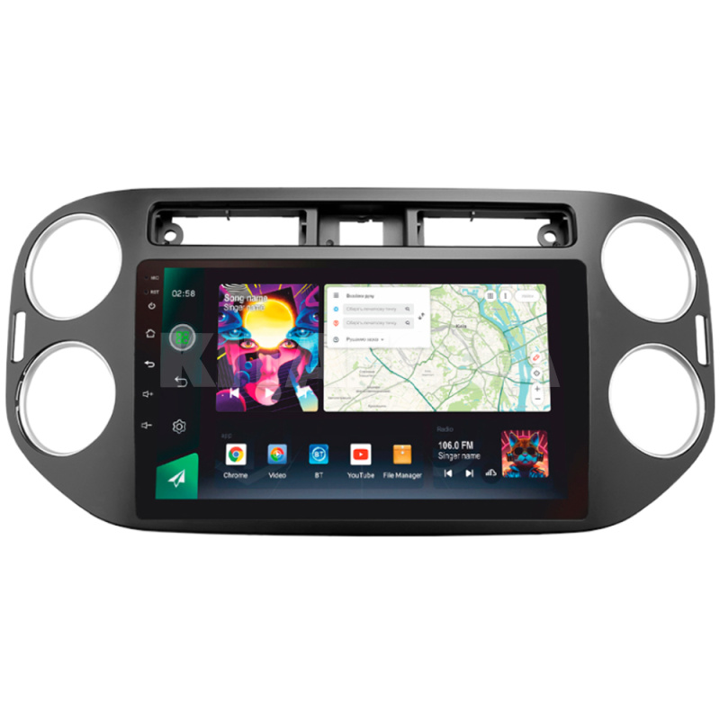 Штатная магнитола PRO 9464 4+64 Gb 9" Volkswagen Tiguan 1 NF 2006-2017 SIGMA4car (40020)