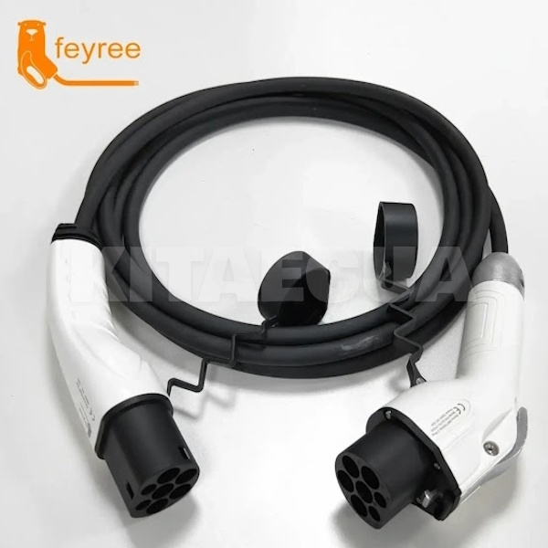 Зарядный кабель для электромобиля Feyree 7.4 кВт 32А 1-фаза 5м Type 2 (станция) - GB/T AC (авто) FEYREE (CL7-T2GBT) - 7