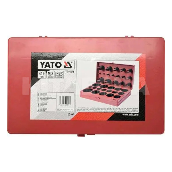 Набір ущільнювальних кілець 419 шт. YATO (YT-06876) - 3