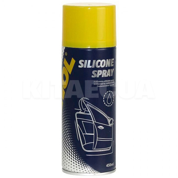 Мастило силіконове для гуми та пластика 450мл Silicone Spray Antistatisch Mannol (9963)