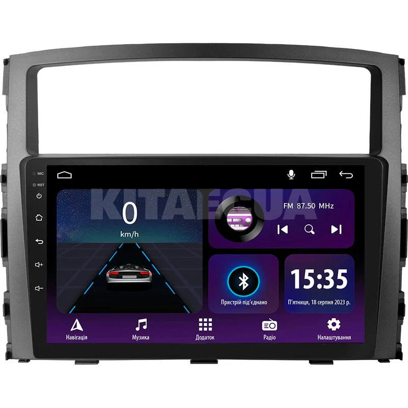 Штатна магнітола E9232 2+32 Gb 9" Mitsubishi Pajero 4 V80 2006-2014 SIGMA4car (42048)