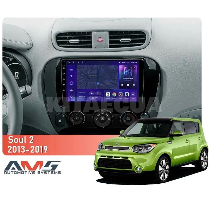 Штатная магнитола MOSS M3 4+32 ГБ 9" Kia Soul 2 PS 2013-2019 (B) AMS (50076) - 2