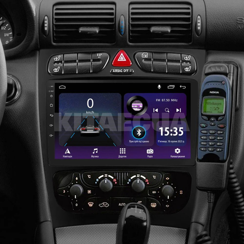 Штатна магнітола E9232 2+32 Gb 9" Mercedes Benz C Class CL203 2000-2004 SIGMA4car (42019) - 3