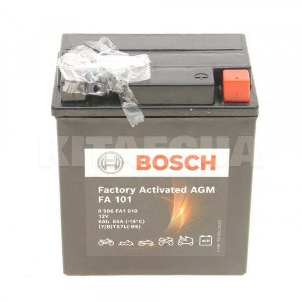 Мото аккумулятор FA 101 6Ач 85А "+" справа Bosch (0 986 FA1 010)
