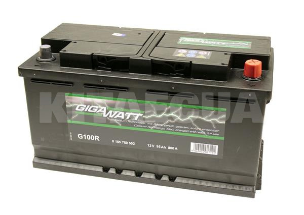 Аккумулятор автомобильный 95Ач 800А "+" справа GIGAWATT (GW 0185759502) - 2