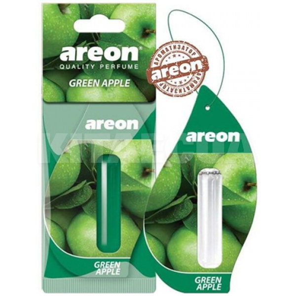 Ароматизатор Mon Liquid Green Apple "зелене яблуко" 5мл рідкий листок AREON (LR20-10949-Areon) - 2